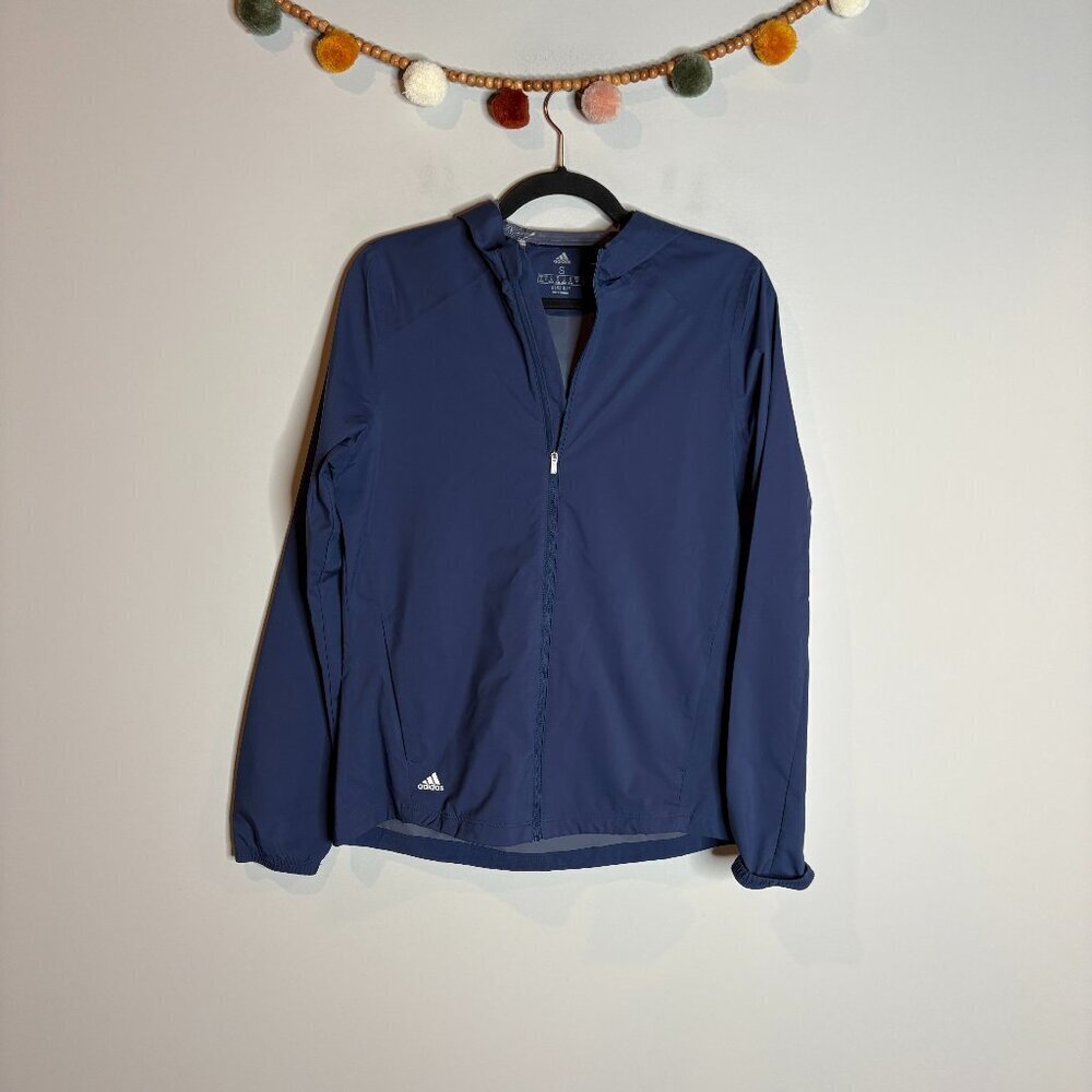 Adidas blue WindRdy light athletic jacket